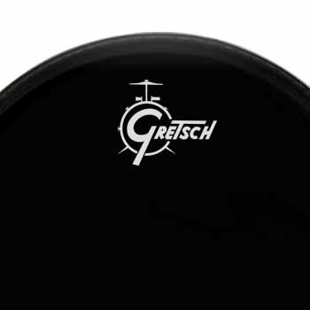 Drum Co. Logo - Gretsch WHITE small
