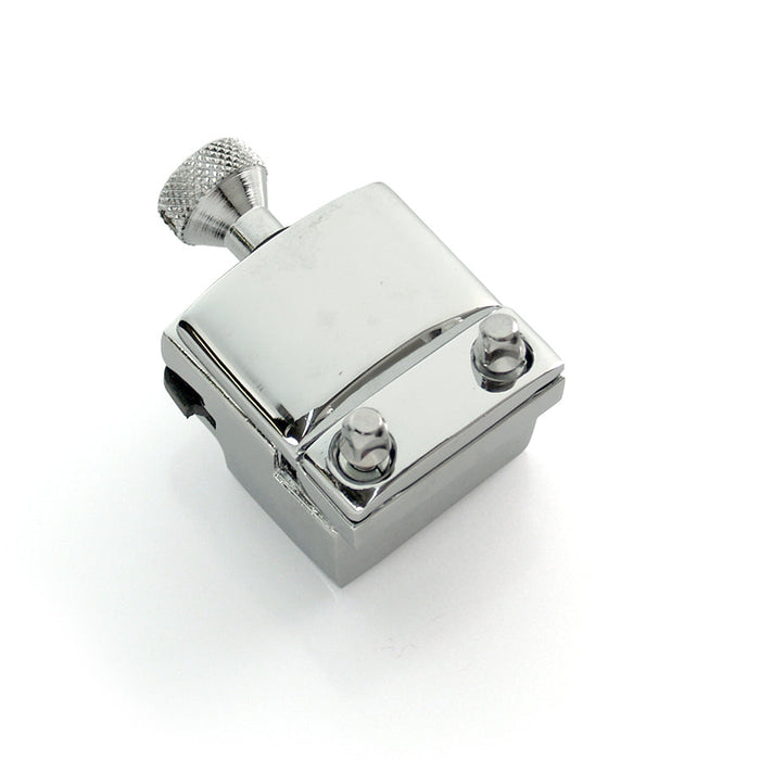 Butt Plate- Adj Modern Picc. CHROME