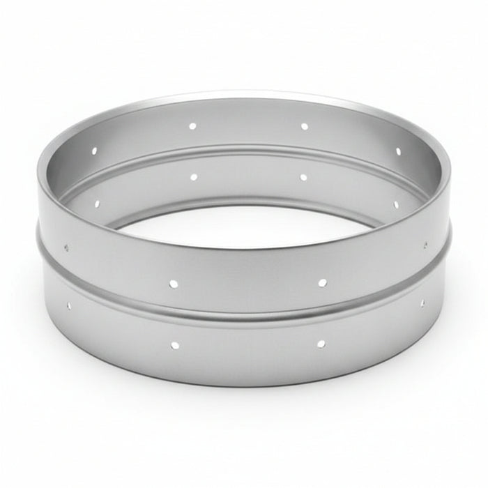 Brushed Aluminum Shell Drilled 10 lug - 5 x 14